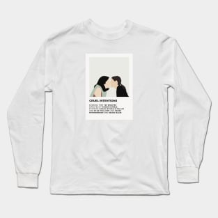 Cruel Intentions Minimalist Poster Long Sleeve T-Shirt